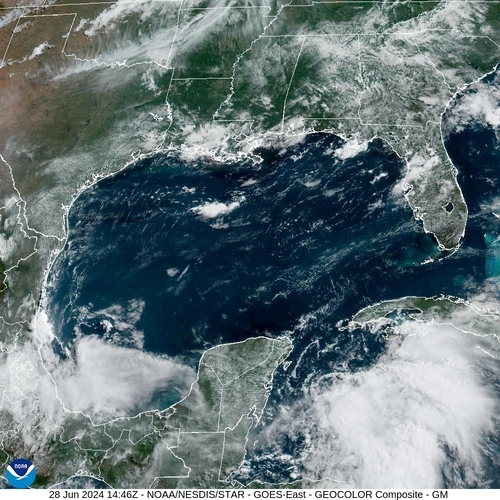 Satellite - Gulf of Mexico - Fri 28 Jun 11:46 EDT