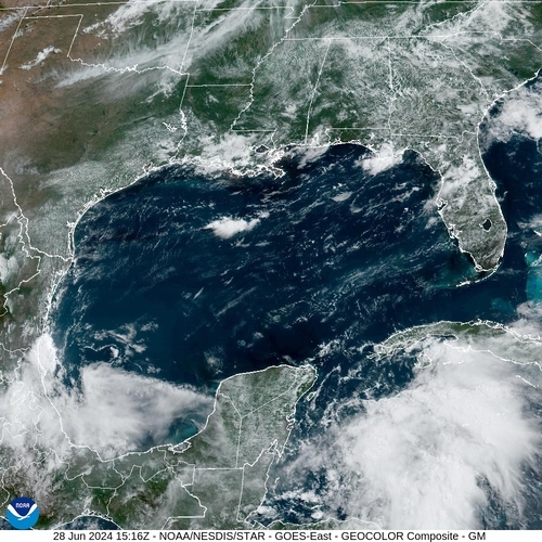 Satellite - Gulf of Honduras - Fri 28 Jun 12:16 EDT
