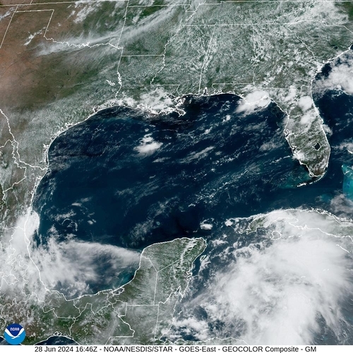 Satellite - Yucatan Strait - Fri 28 Jun 13:46 EDT