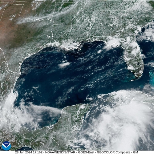Satellite - Gulf of Mexico - Fri 28 Jun 14:16 EDT