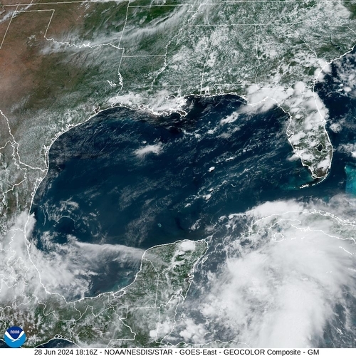 Satellite - Gulf of Mexico - Fri 28 Jun 15:16 EDT