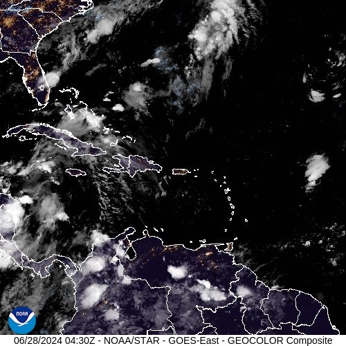 Satellite - Lesser Antilles - Fri 28 Jun 01:30 EDT