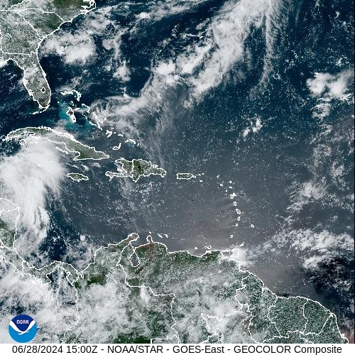 Satellite - Puerto Rico - Fri 28 Jun 12:00 EDT