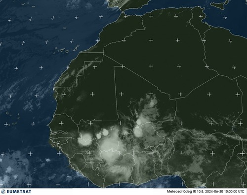 Satellite - Gulf of Guinea - Sun 30 Jun 07:00 EDT
