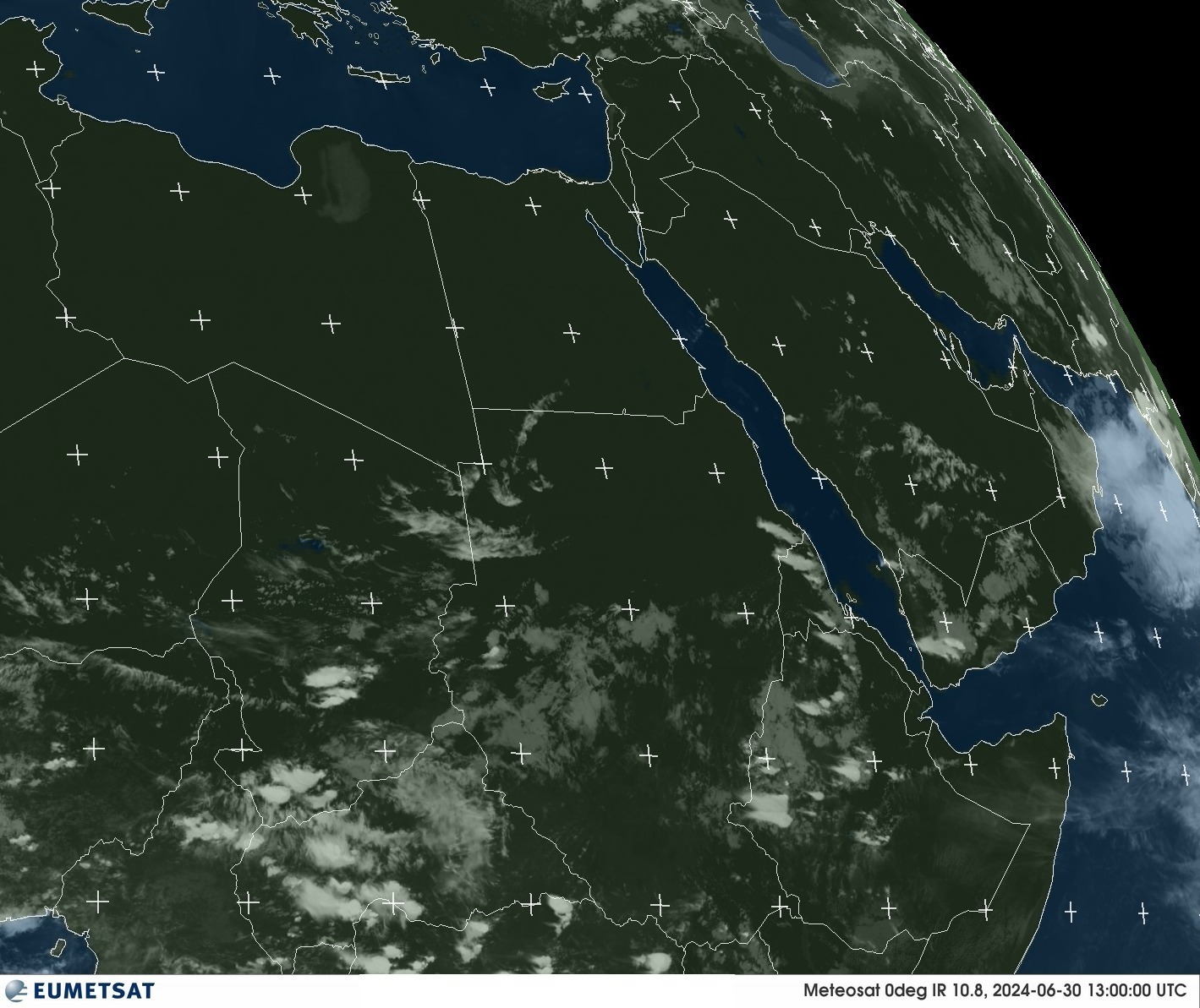 Satellite - Gulf of Aden - Sun 30 Jun 10:00 EDT
