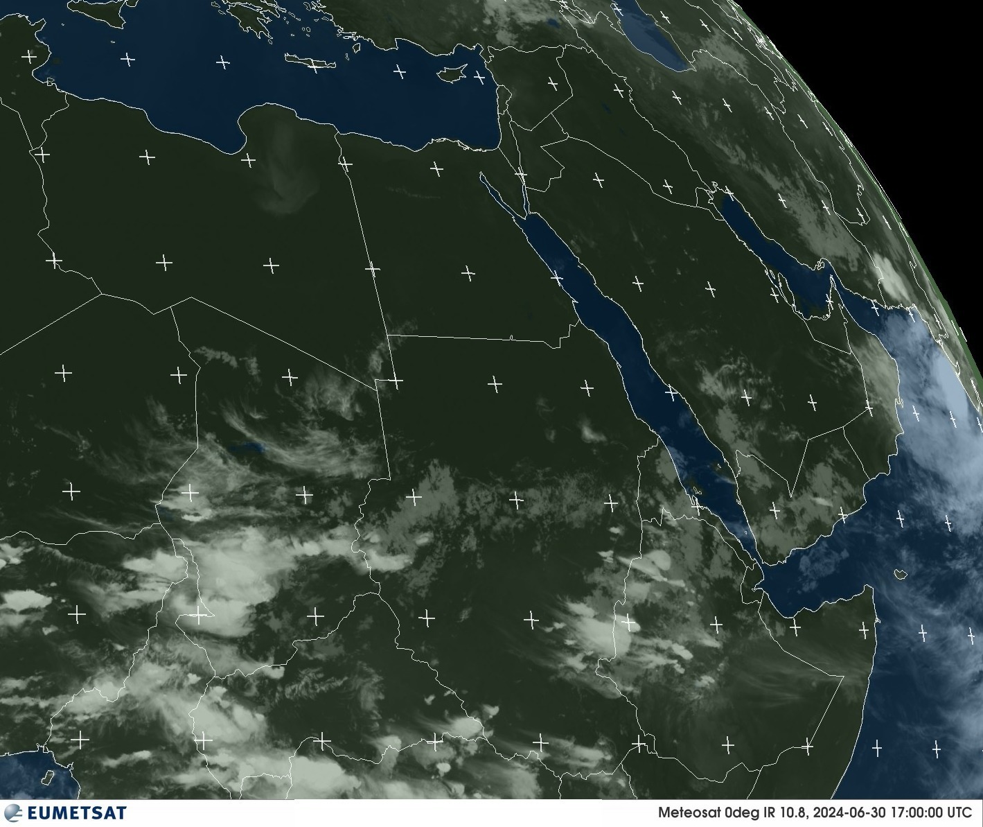 Satellite - Gulf of Aden - Sun 30 Jun 14:00 EDT