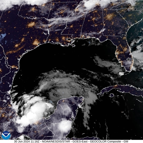 Satellite - Yucatan Strait - Sun 30 Jun 08:16 EDT