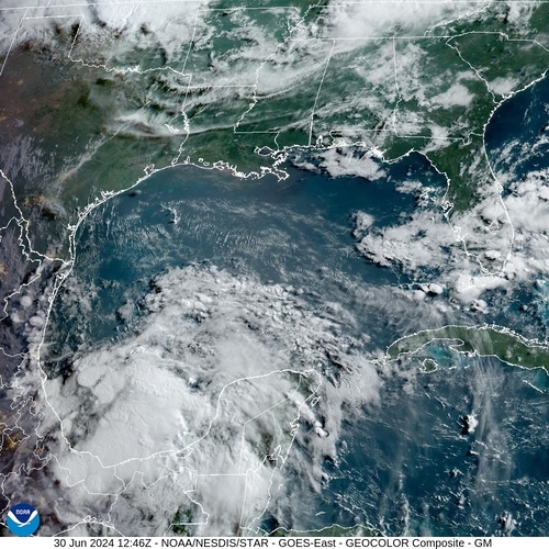 Satellite - Gulf of Mexico - Sun 30 Jun 09:46 EDT