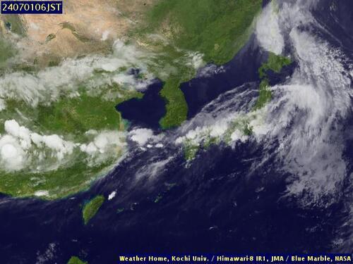 Satellite - East China Sea - Sun 30 Jun 19:00 EDT