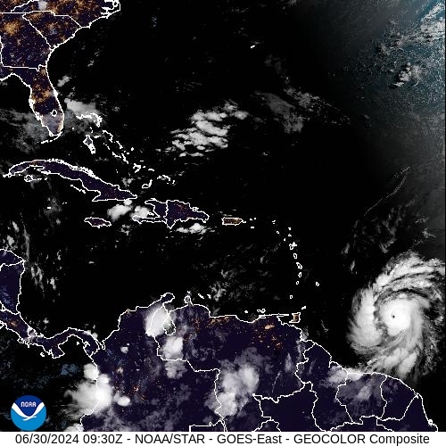 Satellite - Lesser Antilles - Sun 30 Jun 06:30 EDT