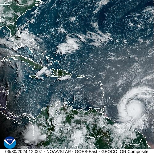 Satellite - Lesser Antilles - Sun 30 Jun 09:00 EDT