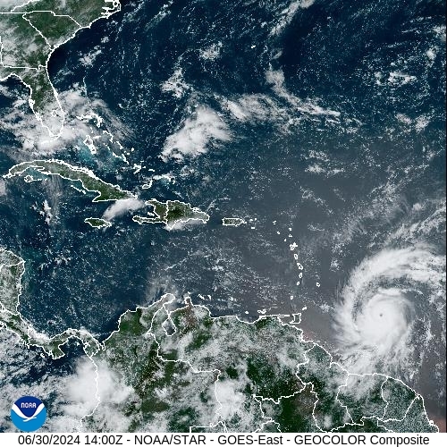 Satellite - Jamaica - Sun 30 Jun 11:00 EDT