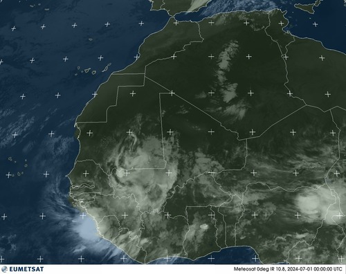 Satellite - Gulf of Guinea - Sun 30 Jun 21:00 EDT