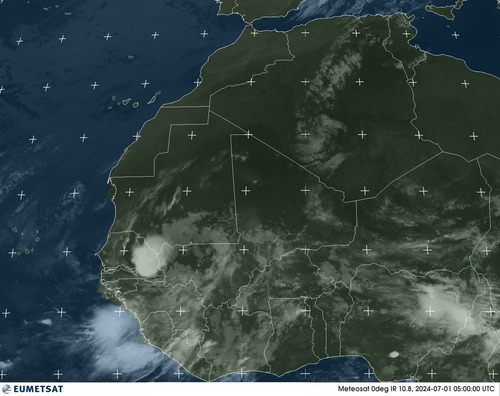 Satellite - Gulf of Guinea - Mon 01 Jul 02:00 EDT