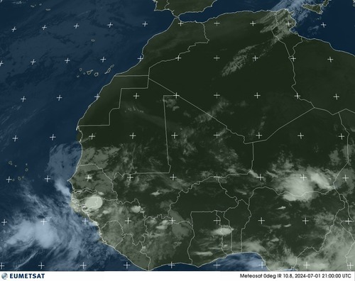 Satellite - Gulf of Guinea - Mon 01 Jul 18:00 EDT