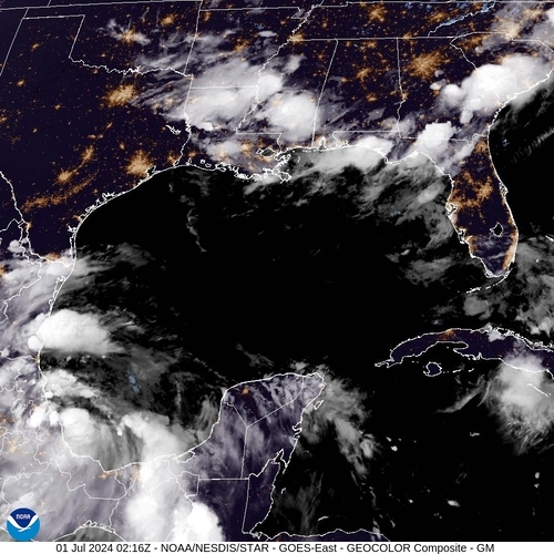 Satellite - Cuba/West - Sun 30 Jun 23:16 EDT