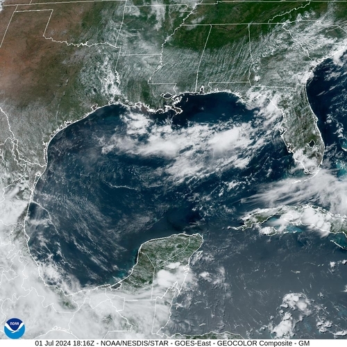 Satellite - Yucatan Strait - Mon 01 Jul 15:16 EDT