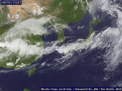 Satellite - East China Sea - Mon 01 Jul 04:00 EDT