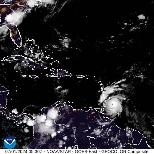 Satellite - Puerto Rico - Mon 01 Jul 02:30 EDT