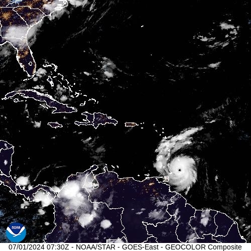 Satellite - Jamaica - Mon 01 Jul 04:30 EDT