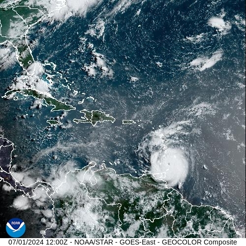Satellite - Puerto Rico - Mon 01 Jul 09:00 EDT