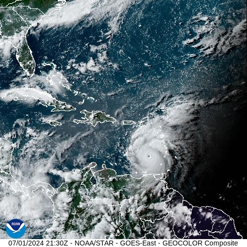 Satellite - Puerto Rico - Mon 01 Jul 18:30 EDT