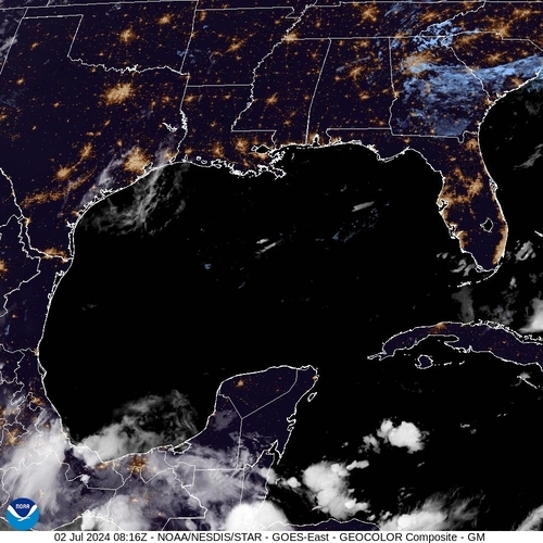 Satellite - Gulf of Honduras - Tue 02 Jul 05:16 EDT