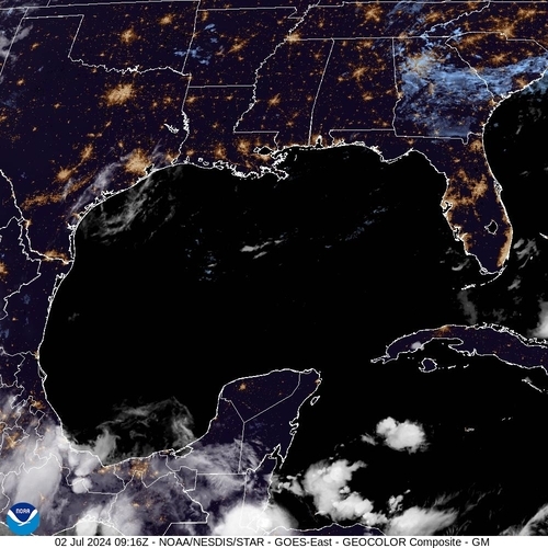 Satellite - Gulf of Honduras - Tue 02 Jul 06:16 EDT