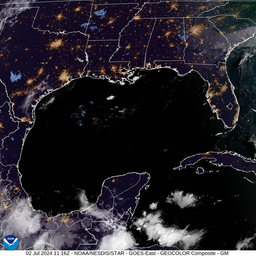 Satellite - Gulf of Honduras - Tue 02 Jul 08:16 EDT