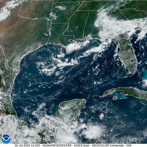 Satellite - Yucatan Strait - Tue 02 Jul 11:16 EDT