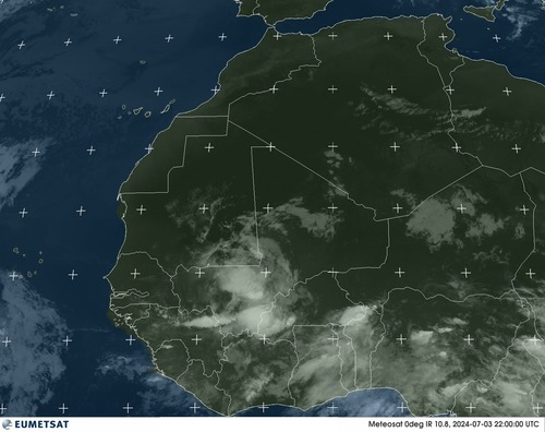 Satellite - Gulf of Guinea - Wed 03 Jul 19:00 EDT