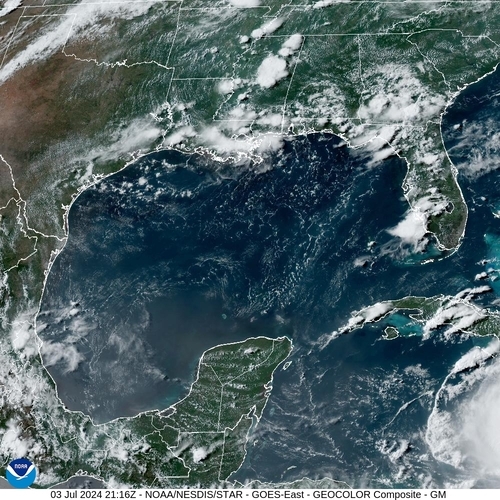 Satellite - Yucatan Strait - Wed 03 Jul 18:16 EDT