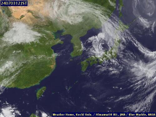 Satellite - Sea of Japan - Wed 03 Jul 01:00 EDT
