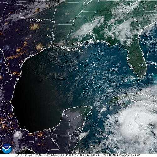 Satellite - Gulf of Honduras - Thu 04 Jul 09:16 EDT