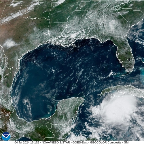 Satellite - Yucatan Strait - Thu 04 Jul 12:16 EDT