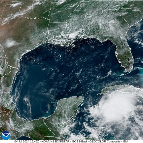 Satellite - Yucatan Strait - Thu 04 Jul 12:46 EDT