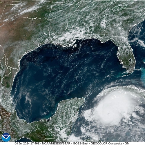Satellite - Yucatan Strait - Thu 04 Jul 14:46 EDT