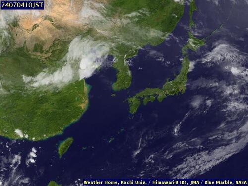 Satellite - East China Sea - Th, 04 Jul, 04:00 BST