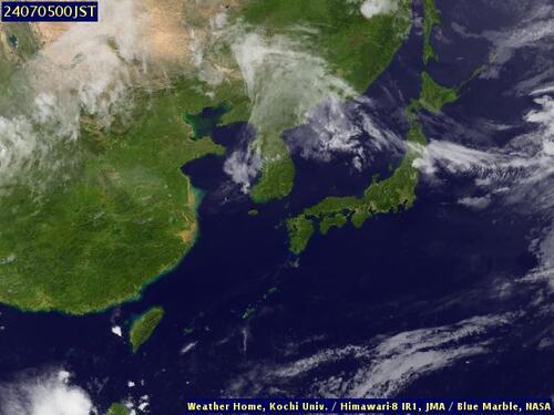 Satellite - Sea of Japan - Thu 04 Jul 13:00 EDT