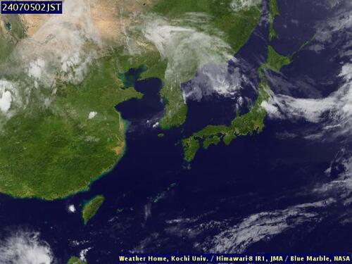 Satellite - East China Sea - Thu 04 Jul 15:00 EDT