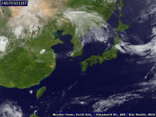 Satellite - East China Sea - Thu 04 Jul 16:00 EDT