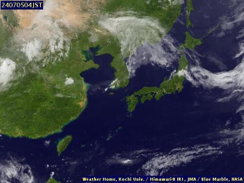 Satellite - East China Sea - Thu 04 Jul 17:00 EDT