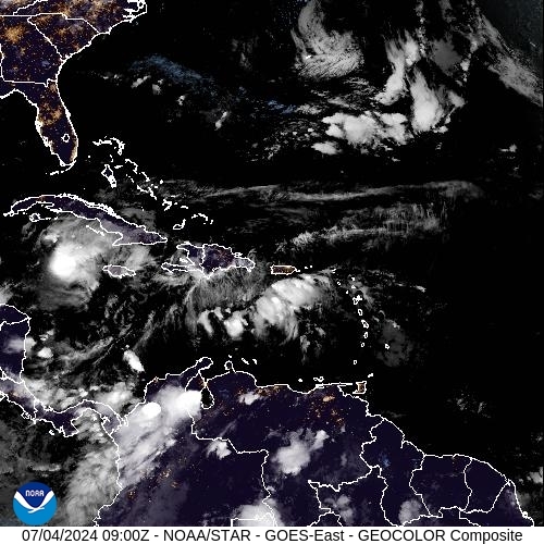 Satellite - Lesser Antilles - Thu 04 Jul 06:00 EDT