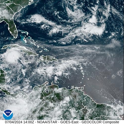 Satellite - Cuba/East - Thu 04 Jul 11:00 EDT
