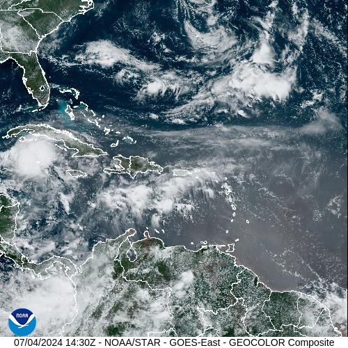 Satellite - Jamaica - Thu 04 Jul 11:30 EDT