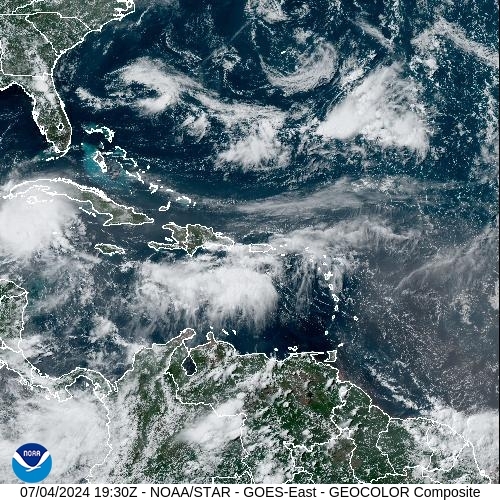 Satellite - Lesser Antilles - Thu 04 Jul 16:30 EDT