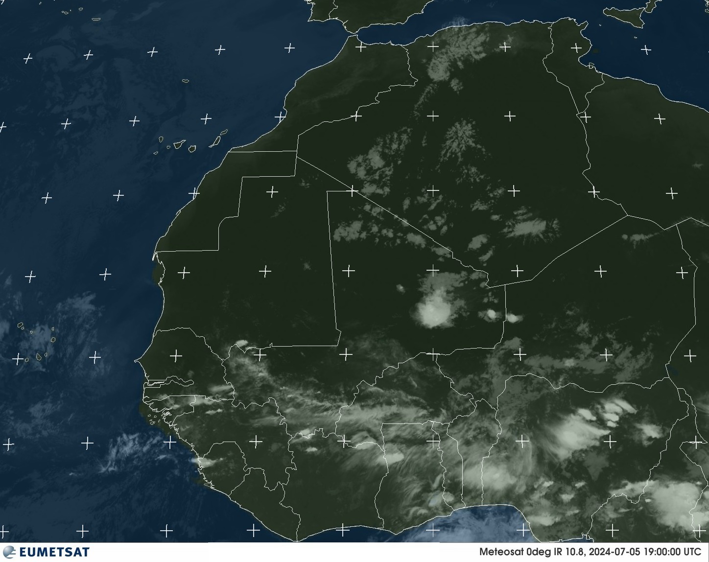 Satellite - Gulf of Guinea - Fri 05 Jul 16:00 EDT