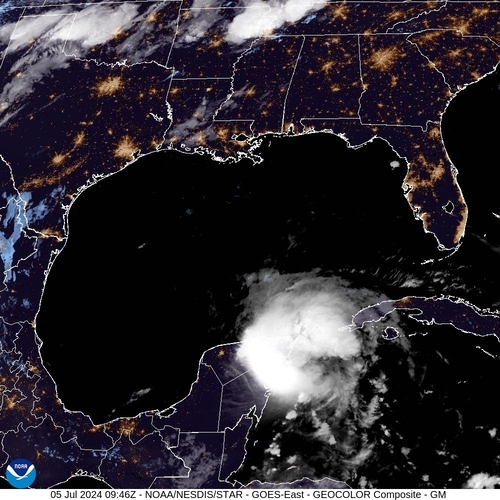 Satellite - Yucatan Strait - Fri 05 Jul 06:46 EDT