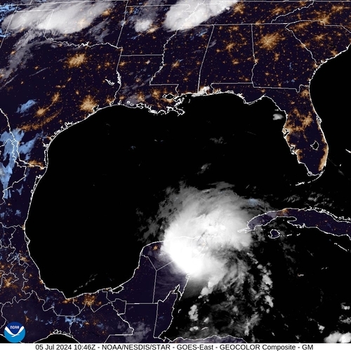 Satellite - Cuba/West - Fri 05 Jul 07:46 EDT