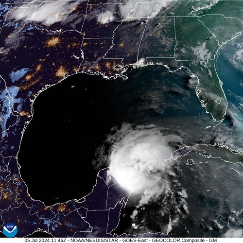 Satellite - Yucatan Strait - Fri 05 Jul 08:46 EDT